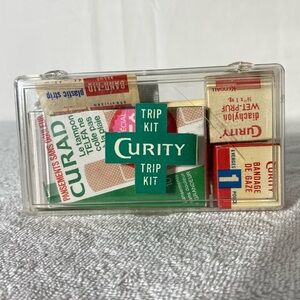 Vintage Curity Trip Kit Collectible First Aid Kit